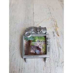Hallmark 2003 special cat photo holder ornament Xmas‎